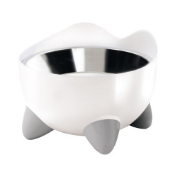 Gamelle surelevee 2 pieces - 200ml - blanc de Laroy - aliments et d'accessoires pour animaux de compagnie dans Gamelles, dist...
