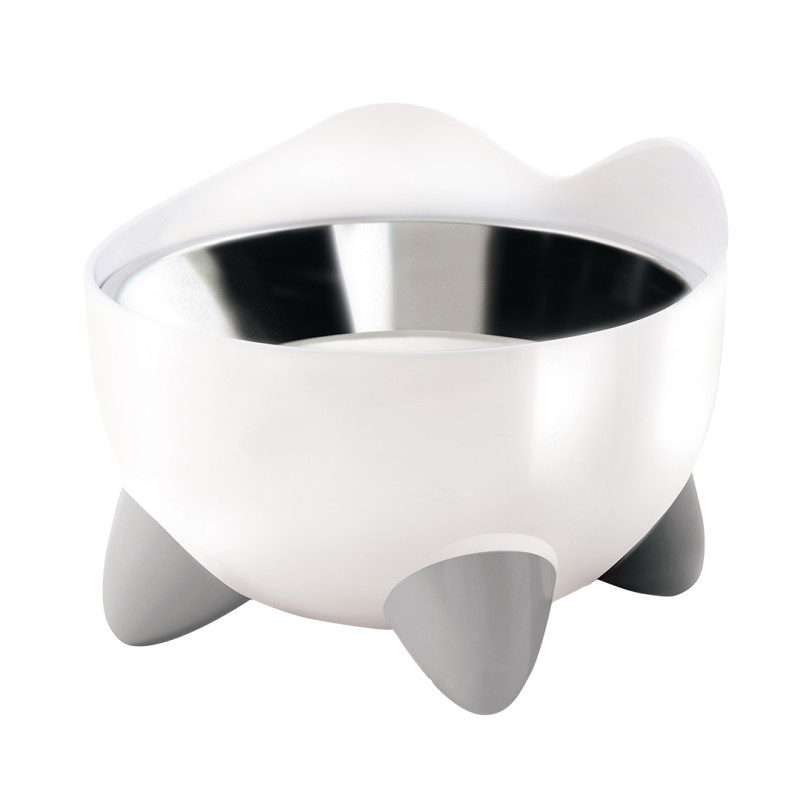 Gamelle surelevee 2 pieces - 200ml - blanc de Laroy - aliments et d'accessoires pour animaux de compagnie dans Gamelles, dist...