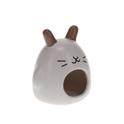 Maison rongeurs stone lapin 11x10x12cm blanc de Laroy - aliments et d'accessoires pour animaux de compagnie dans L043