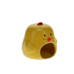 Maison rongeurs stone poussin 11x10x12cm jaune de Laroy - aliments et d'accessoires pour animaux de compagnie dans L043