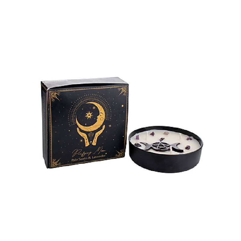 Bougie esoteric purifying moon palo/lavande 200g de Herboristerie et Esotérisme à Libourne dans D040
