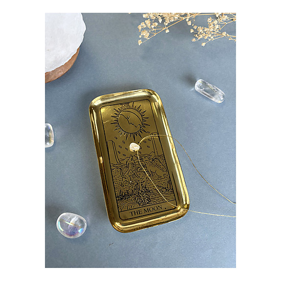 Plateau en laiton arcane du tarot - la lune de Herboristerie et Esotérisme à Libourne dans D040