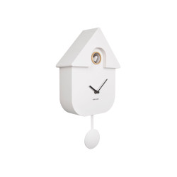 Horloge murale moderne cuckoo blanche de Jardinerie Bordeaux Libourne Gironde dans P2051