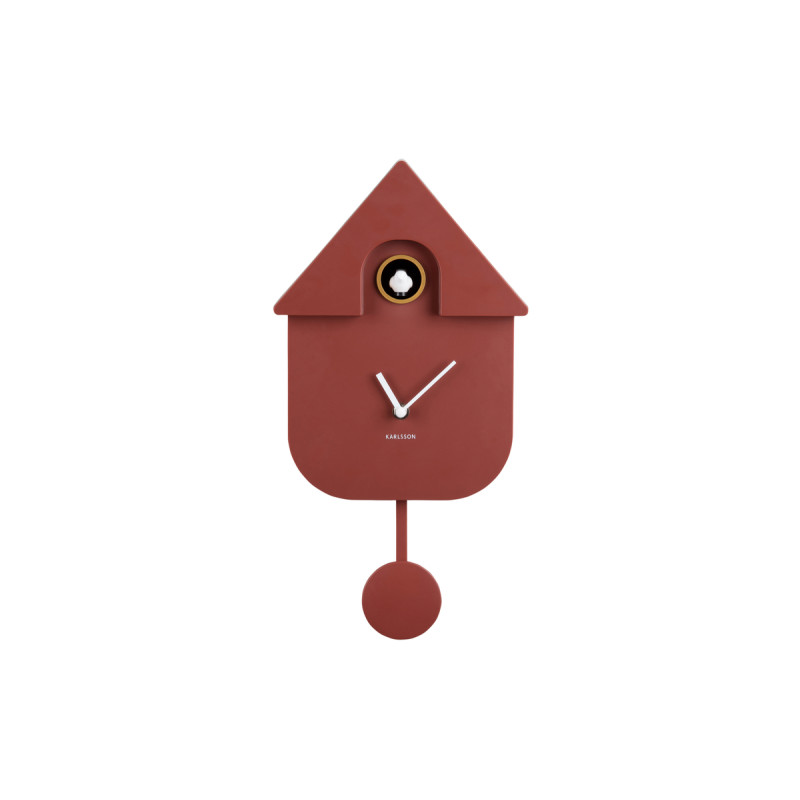 Horloge murale moderne cuckoo rouge de Jardinerie Bordeaux Libourne Gironde dans P2051