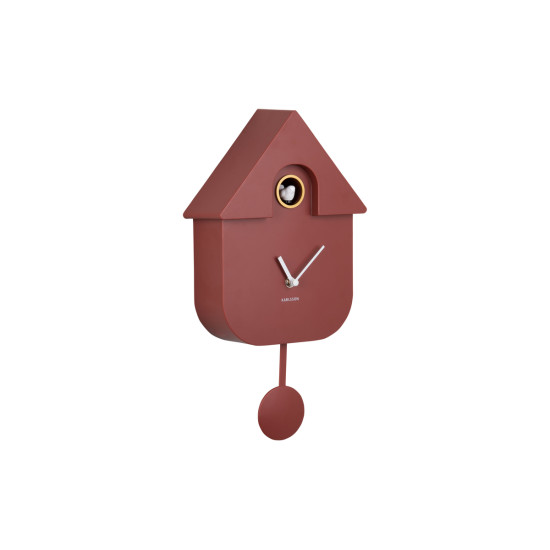 Horloge murale moderne cuckoo rouge de Jardinerie Bordeaux Libourne Gironde dans P2051