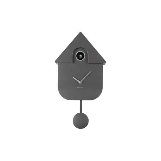 Horloge murale moderne cuckoo metallique gris de Jardinerie Bordeaux Libourne Gironde dans P2051