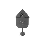 Horloge murale moderne cuckoo metallique gris de Jardinerie Bordeaux Libourne Gironde dans P2051