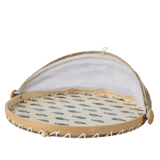 Cloche aliments motif poisson a/perles d37 de Kaemingk - deco de la maison dans K002