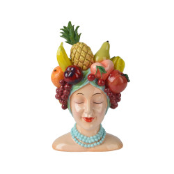 Cache pot figurine fruits multi h23cm de Kaemingk - deco de la maison dans K002