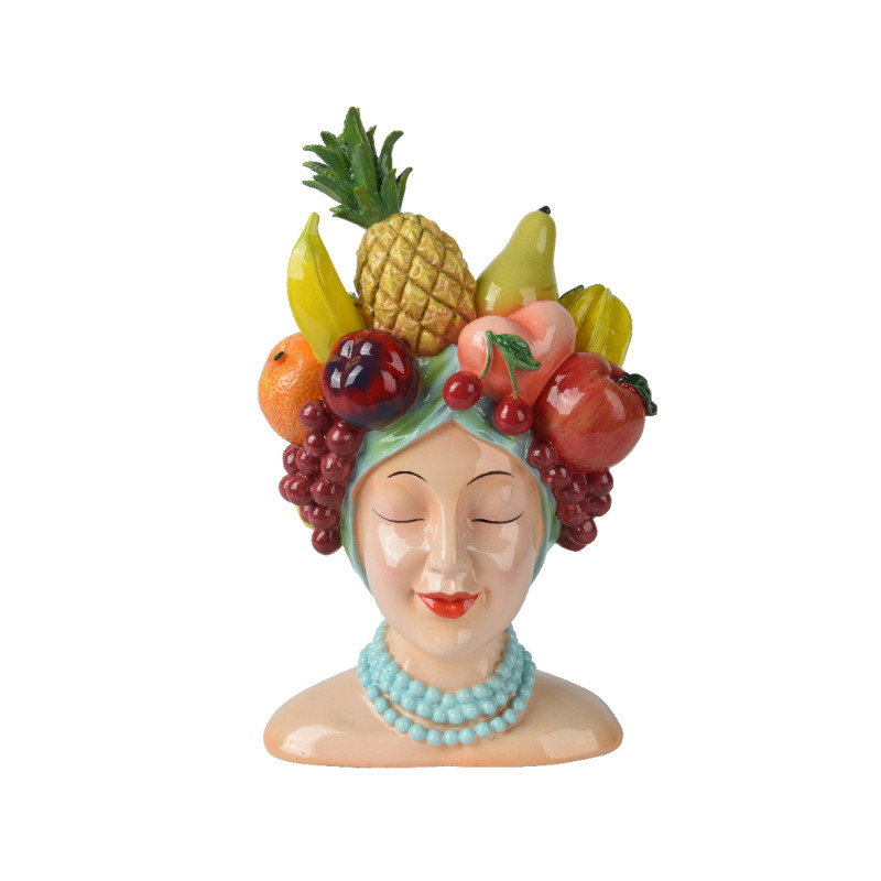 Cache pot figurine fruits multi h23cm de Kaemingk - deco de la maison dans K002