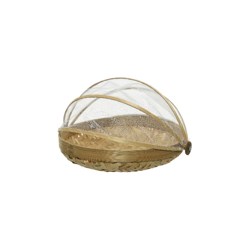 Cloche pour aliments bambou naturel d25 de Kaemingk - deco de la maison dans K002