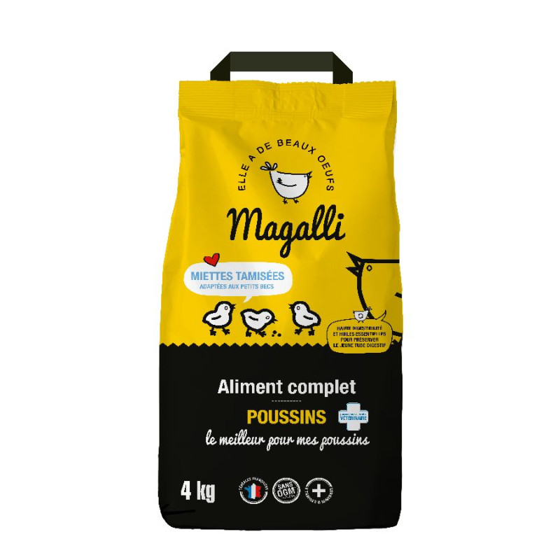 Aliment complet poussin magalli 4kg de Animalerie Libourne et Bordeaux - Gironde dans M009