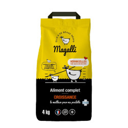 Aliment complet croissance magalli 4kg de Animalerie Libourne et Bordeaux - Gironde dans M009