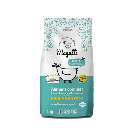 Aliment complet pondeuse sante+ magalli 4kg de Animalerie Libourne et Bordeaux - Gironde dans M009