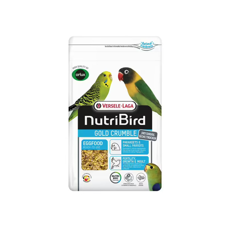Nutribird gold crumble perruches perroquets 1kg de Versele Laga - Alimentation pour animaux dans V019