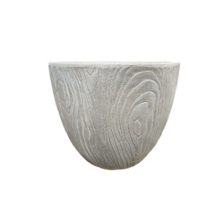 Pot rond sylva marron terrafibre b:37x37x30.5 de Jardinerie Bordeaux Libourne Gironde dans autre pots