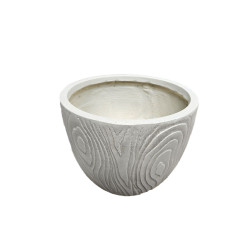 Pot rond sylva marron terrafibre b:37x37x30.5 de Jardinerie Bordeaux Libourne Gironde dans autre pots