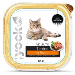 Yock nutrition chat terrine poulet 85g de Croquettes YOCK pas cher dans U0081