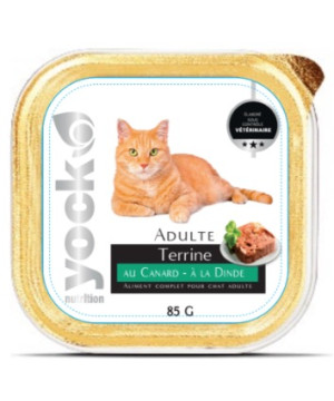 Yock nutrition chat terrine canard dinde 85g de Croquettes YOCK pas cher dans U0081
