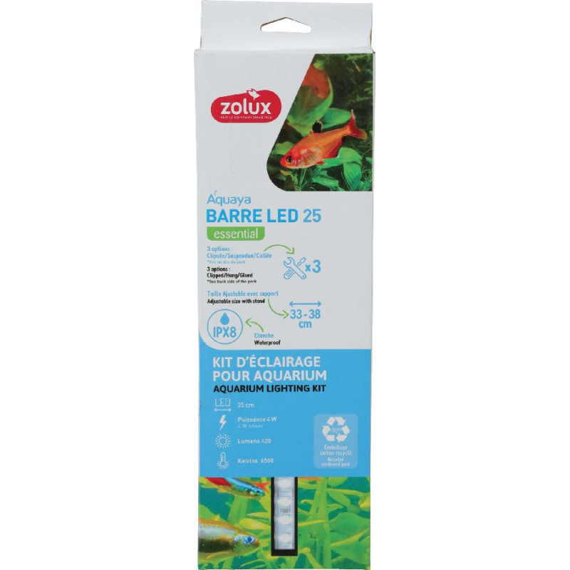 Barre led 25cm pour aquarium de Zolux - Produit pour animaux dans Z002