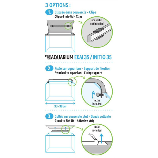 Barre led 25cm pour aquarium de Zolux - Produit pour animaux dans Z002