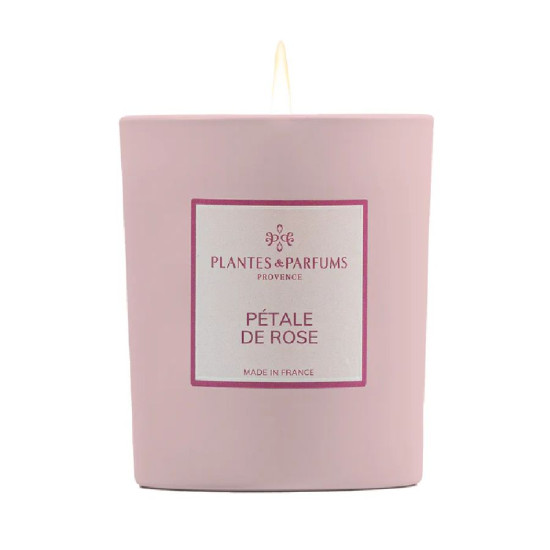 Bougie parfumee petale de rose 180g de Plantes & Parfums dans A1381
