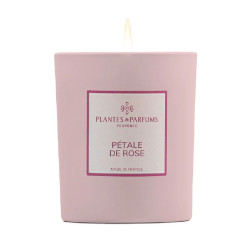 Bougie parfumee petale de rose 180g de Plantes & Parfums dans A1381