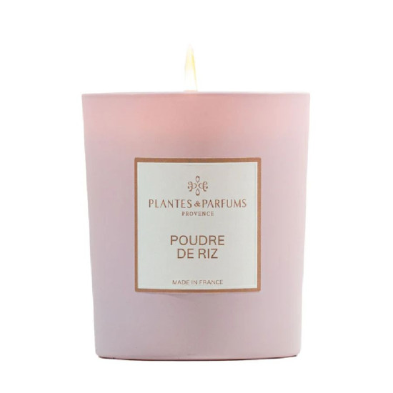 Bougie parfumee poudre de riz 180g de Plantes & Parfums dans A1381