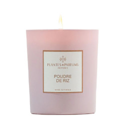 Bougie parfumee poudre de riz 180g de Plantes & Parfums dans A1381
