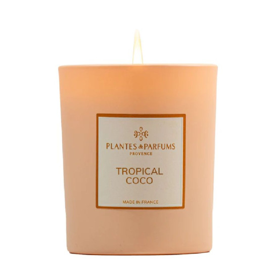 Bougie parfumee tropical coco 180g de Plantes & Parfums dans A1381