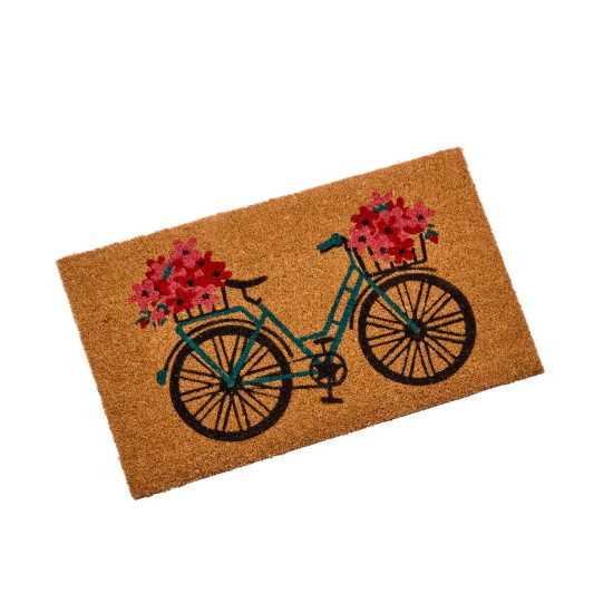Paillasson flower power/ bike 45*75cm de Smart garden dans Tapis - paillasson - Nappe - Rideau