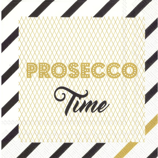 Serviette cocktail prosecco time de Jardinerie Bordeaux Libourne Gironde dans M067