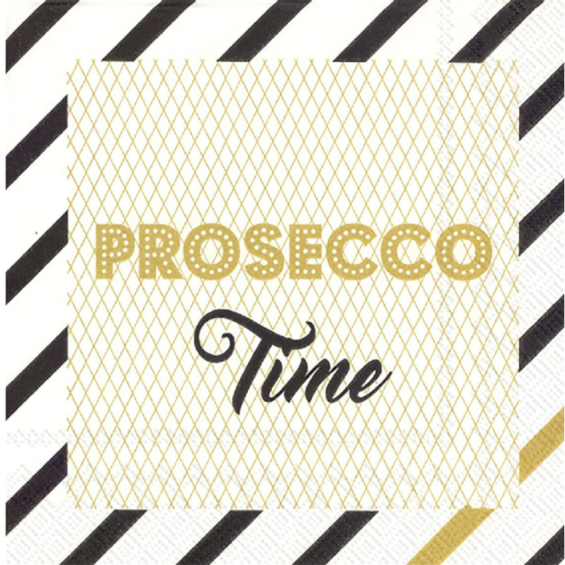 Serviette cocktail prosecco time de Jardinerie Bordeaux Libourne Gironde dans M067