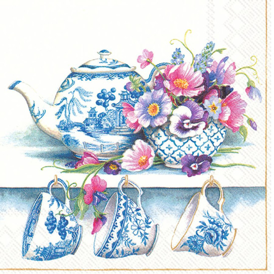 Serviette lunch fine porcelaine de Jardinerie Bordeaux Libourne Gironde dans M067