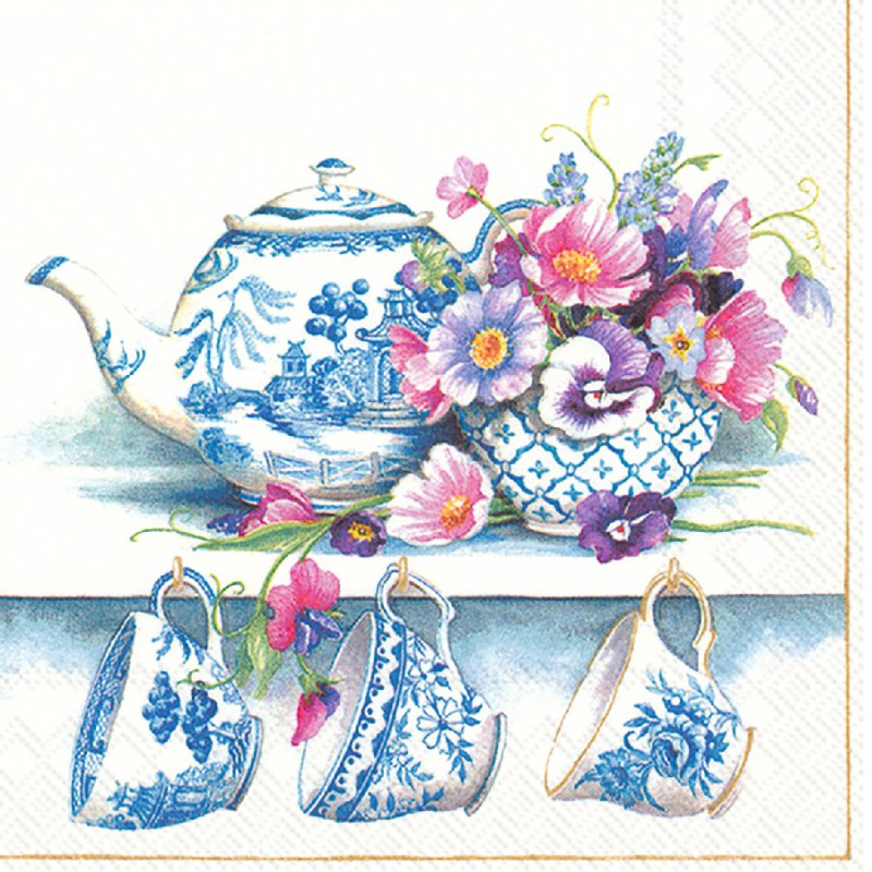 Serviette lunch fine porcelaine de Jardinerie Bordeaux Libourne Gironde dans M067