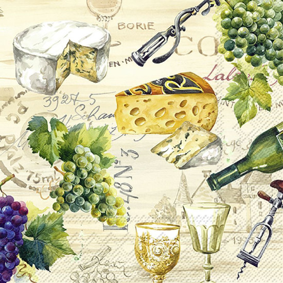 Serviette cocktail vin de Jardinerie Bordeaux Libourne Gironde dans M067
