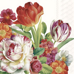 Serviette lunch fleur printemps de Jardinerie Bordeaux Libourne Gironde dans M067