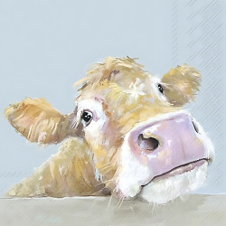 Serviette lunch vache bella de Jardinerie Bordeaux Libourne Gironde dans M067