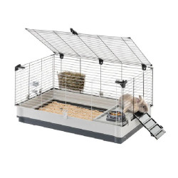 Cage lapin.cochon d'inde barn 100 double de Ferplast - cage pour oiseaux et rongeurs dans F014