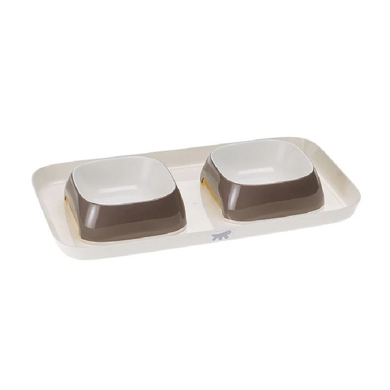 Plateau de proprete glam tray small taupe de Ferplast - cage pour oiseaux et rongeurs dans F014