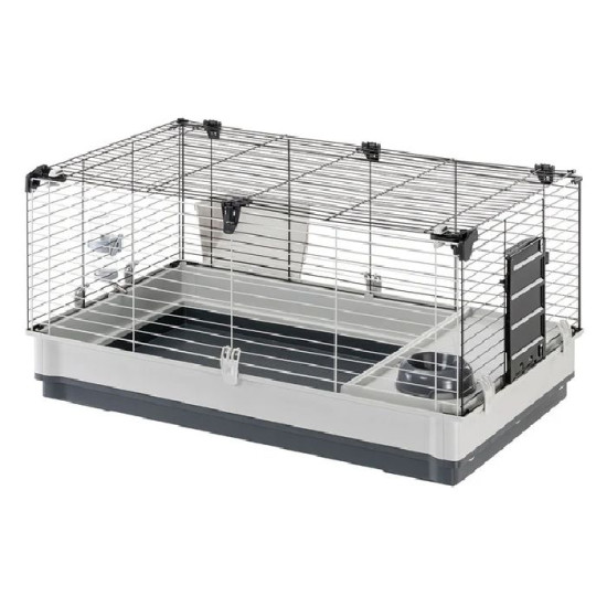 Cage lapin krolik large gris de Ferplast - cage pour oiseaux et rongeurs dans F014