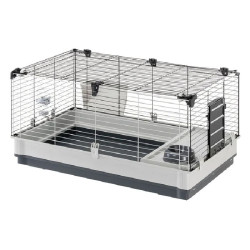 Cage lapin krolik large gris de Ferplast - cage pour oiseaux et rongeurs dans F014
