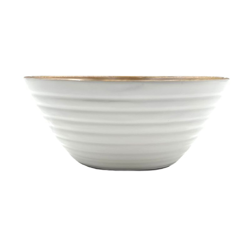 Saladier bois manguier lignes blanches d18cm de Jardinerie Bordeaux Libourne Gironde dans B1171
