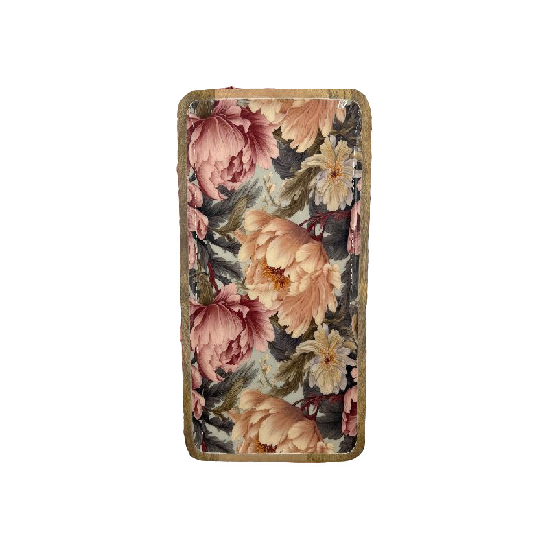 Plateau bois manguier pivoines rose poudre s de Jardinerie Bordeaux Libourne Gironde dans B1171