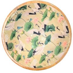 Plat bois manguier grue/ginkgo d35cm de Jardinerie Bordeaux Libourne Gironde dans B1171