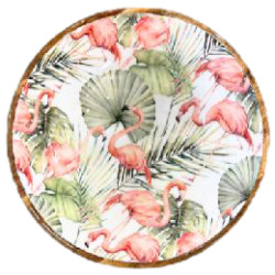 Plat bois manguier flamant rose s de Jardinerie Bordeaux Libourne Gironde dans B1171
