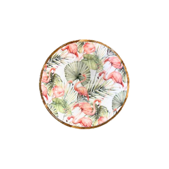 Plat bois manguier flamant rose m de Jardinerie Bordeaux Libourne Gironde dans B1171