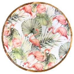 Plat bois manguier flamant rose m de Jardinerie Bordeaux Libourne Gironde dans B1171