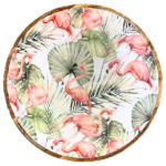 Plat bois manguier flamant rose m de Jardinerie Bordeaux Libourne Gironde dans B1171