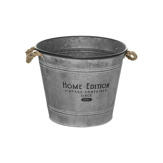 Cache pot seau zinc d38 h31 de Jardinerie Bordeaux Libourne Gironde dans J031
